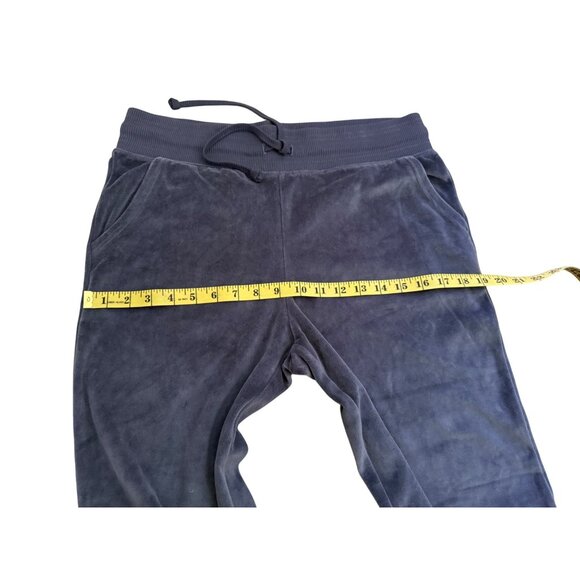 Aerie Womens Navy Velour Flared Lounge Pants Large Sweatpants - Picture 12 of 16